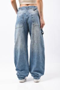 9117 Pantalon Jean Baggy Carpintero Localizado Rígido - Miniatura 2