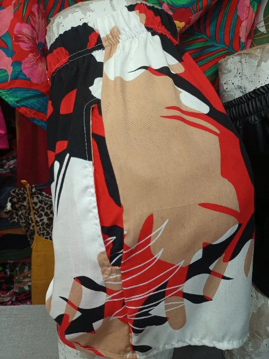 Shorts Poplin con Bolsillo Tiro Alto