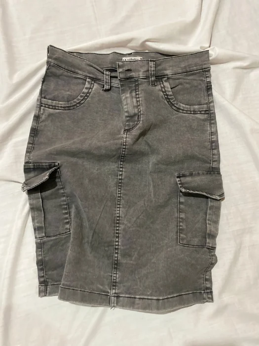 Polleras de Jeans Cargo