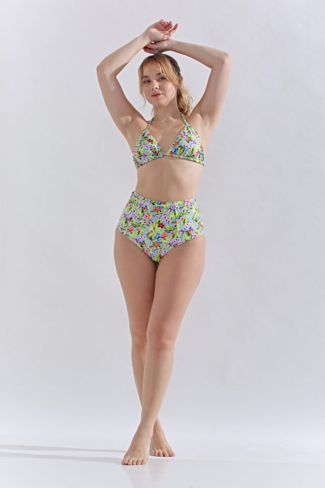 Bikini Triángulo con Culotte Tiro Alto Estampado (41000) - Imagen 3
