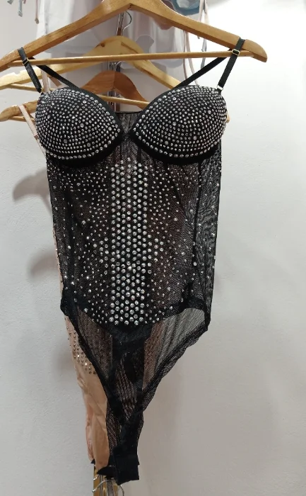 Body Tull con Strass / Brasilero