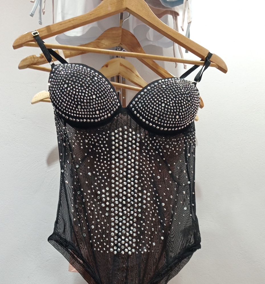 Body Tull con Strass / Brasilero - Imagen 2