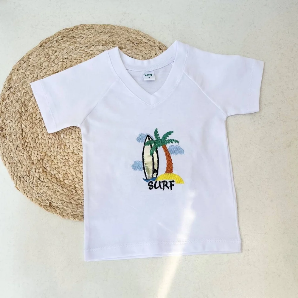 Remera Gadiel Bordado Cuello V - Imagen 3