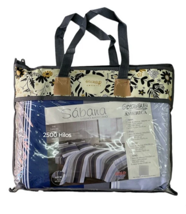 Sabanas Twin 11/2 Algodón 2500 Hilos
