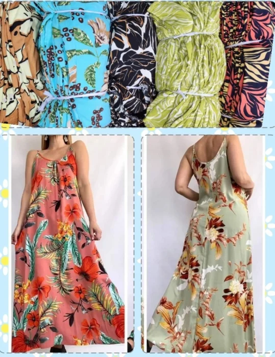 Vestido Largo de Lino