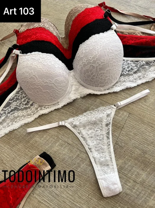 Conjunto Base con Aro Todo Encaje Art 103