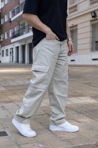 Pantalón Baggy Cargo Beige - Miniatura 2