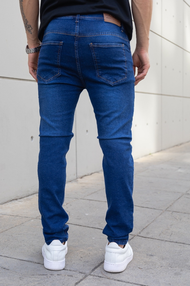 Pantalón Chupin Azul con Roturas.. - Imagen 4
