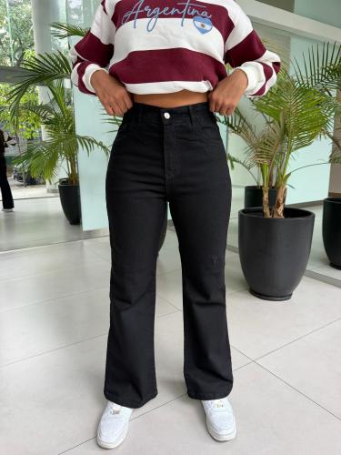 Wide Leg Negro con Forreria - Miniatura 2