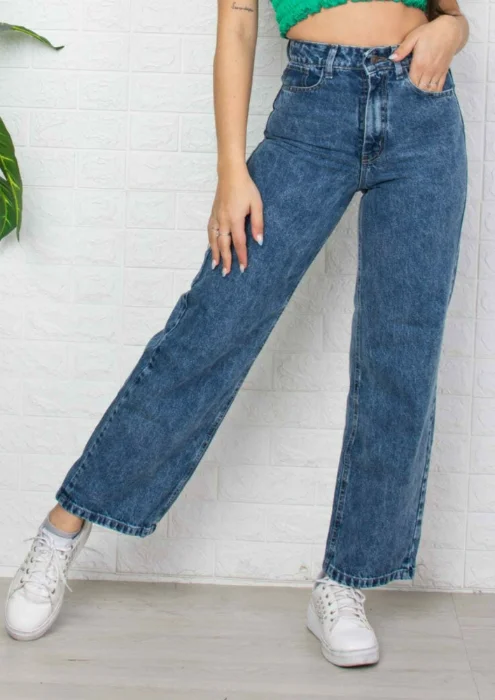 Pantalon Wide Nevado Azul