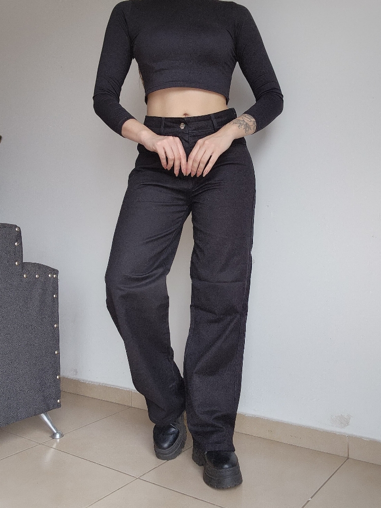 Pantalón Wide Leg Rígido - Imagen 3