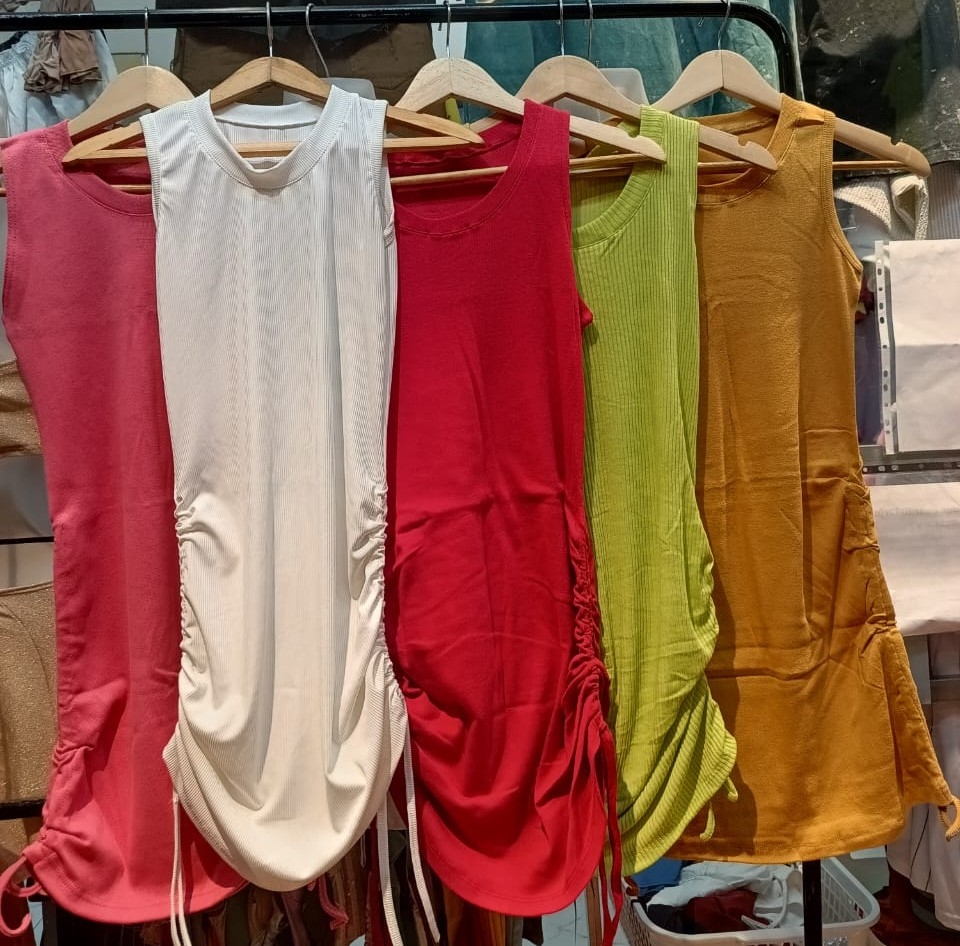 Vestidos Musculosas con Frunce - Imagen 2