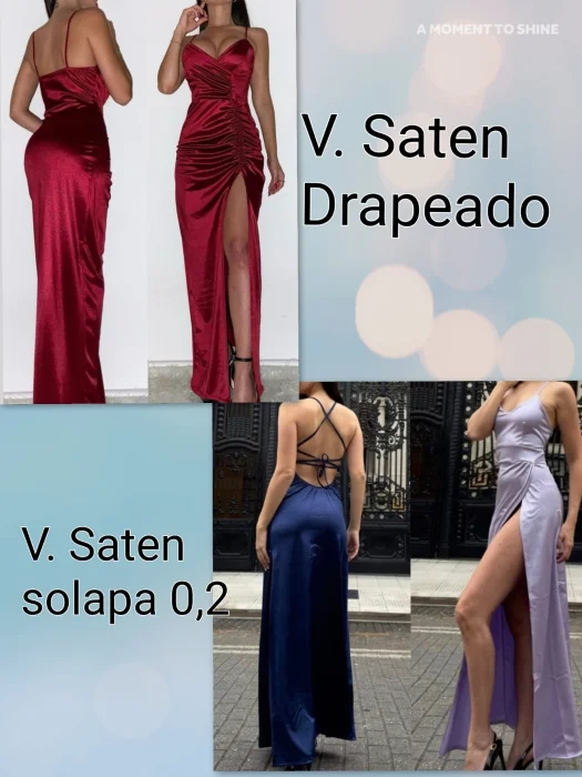 Vestidos Largos Saten