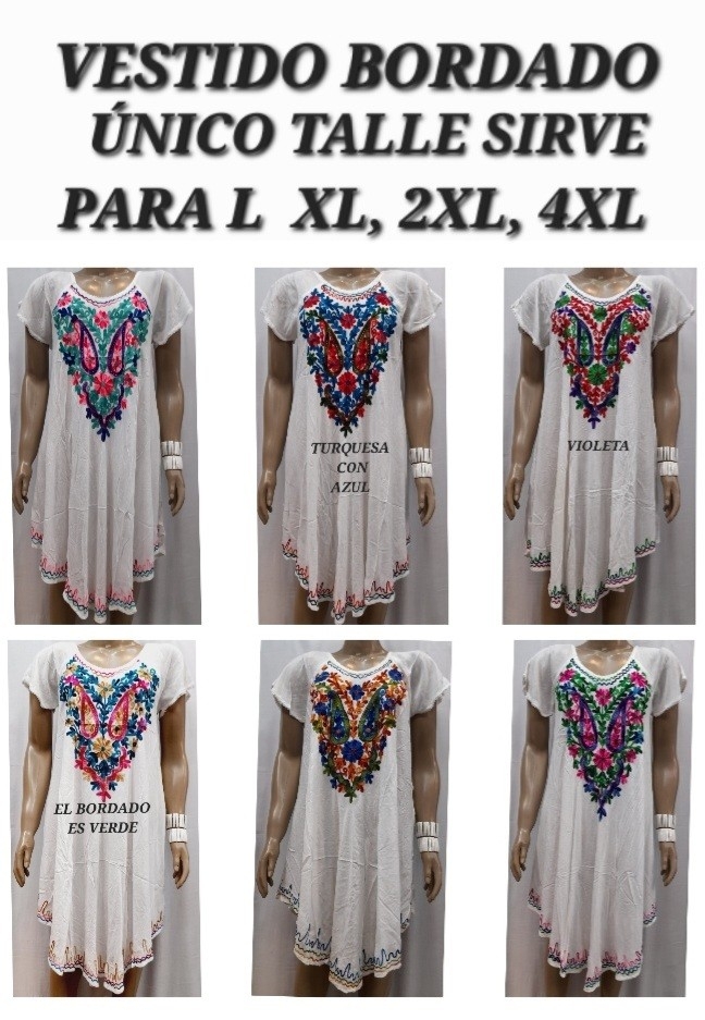 Vestido Bordado - Imagen 1
