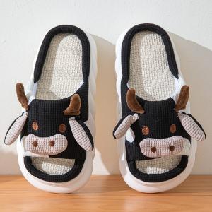 Pantuflonas de Lino Vaquita