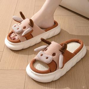 Pantuflonas de Lino Vaquita - Miniatura 2