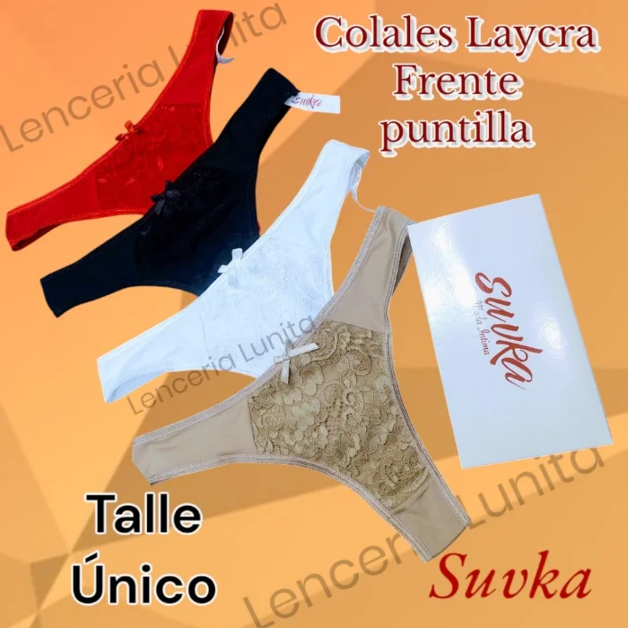 Colales Suvka Laycra Frente Puntilla