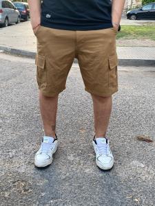 Bermuda Cargo Wide Leg Mostaza