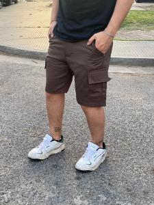 Bermuda Cargo Wide Leg Chocolate - Miniatura 2