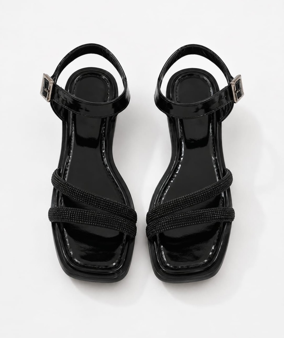 Art 020 Sandalias Brillo Taco bajo - Imagen 7