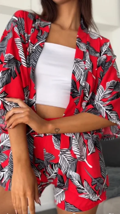 Conjunto de Fibrana Poplin Estampado