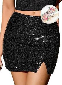 Pollera Brillo Lentejuela