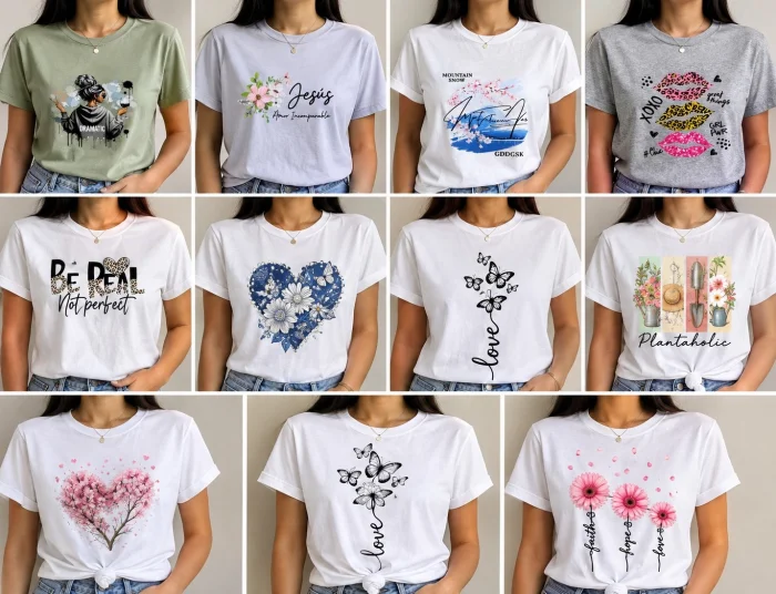 Remeras con Estampado Dtf