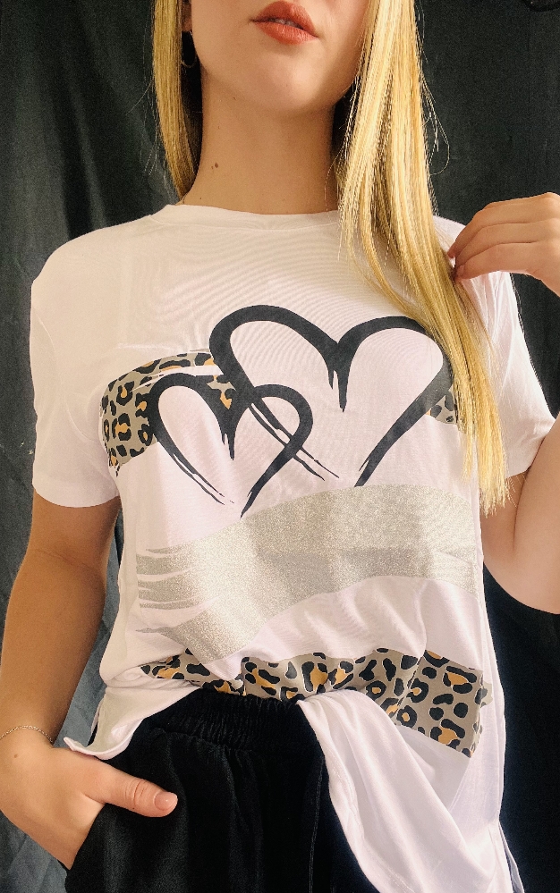 Remera Estampada Corazon - Imagen 2
