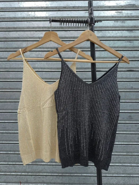 Musculosa de Tiras Strass