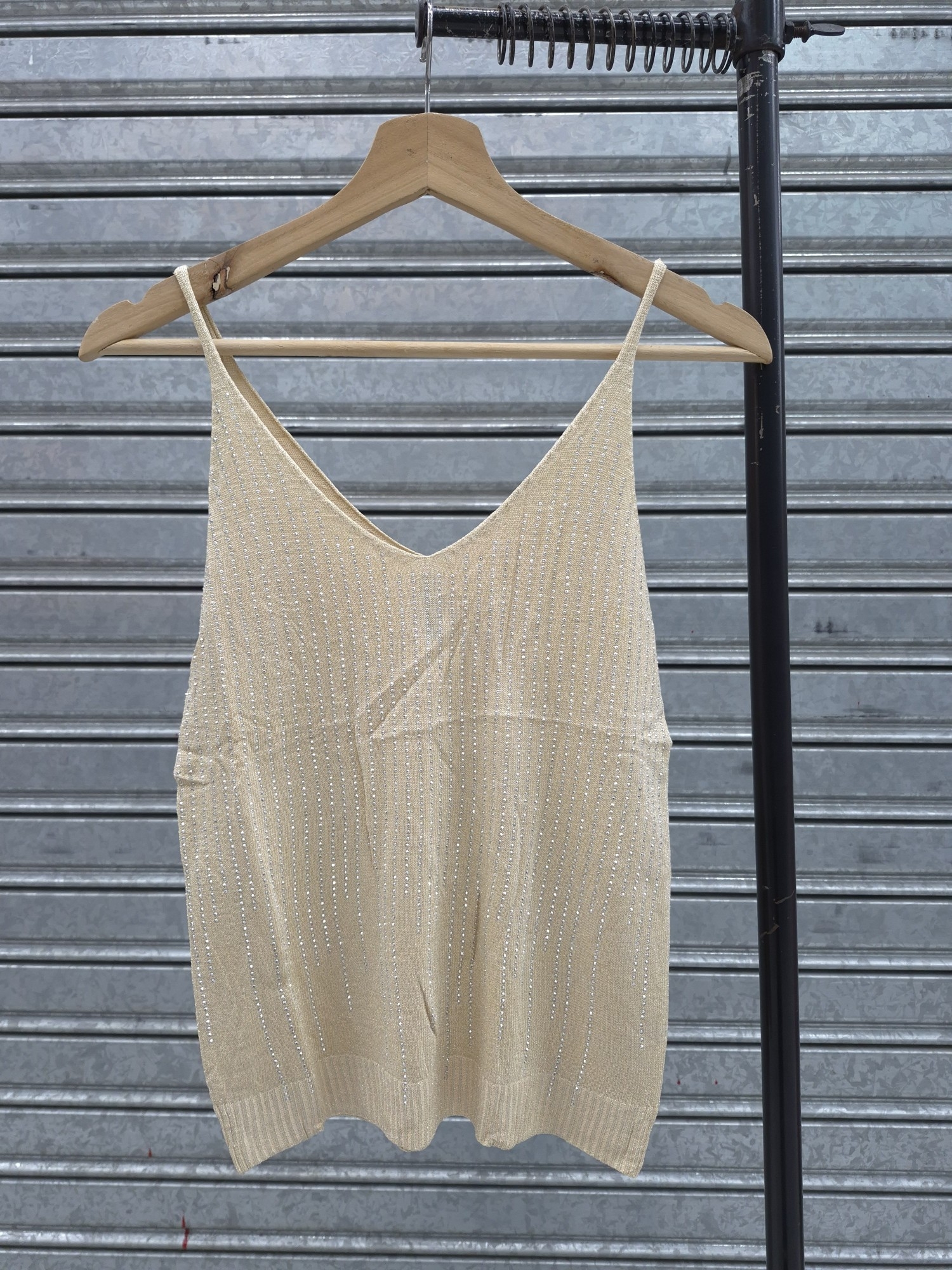 Musculosa de Tiras Strass - Imagen 2