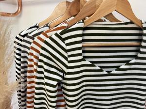 Remera de Lanilla a Rayas