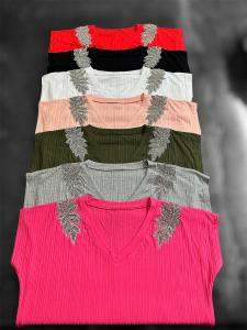 Remera de Morley con Apliques