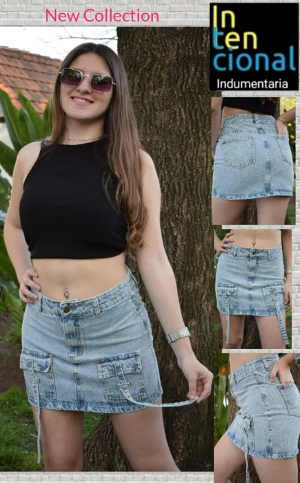 Pollera de Jeans Rígido