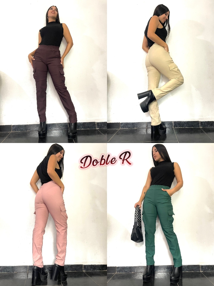 Pantalones Cargo Rectos - Imagen 2