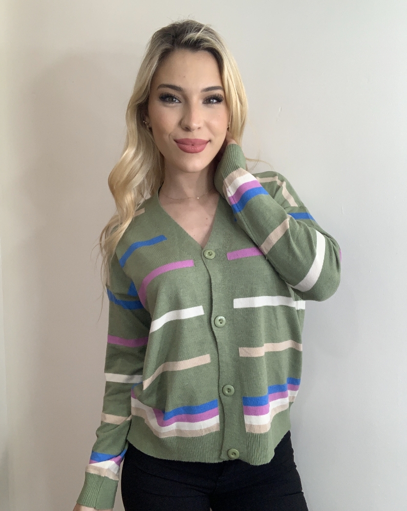 Cardigan  de Hilo Bremer Multicolor - Imagen 2