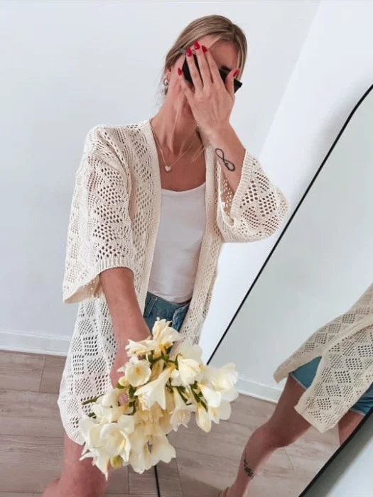 Kimono Calado Hilo de Algodón