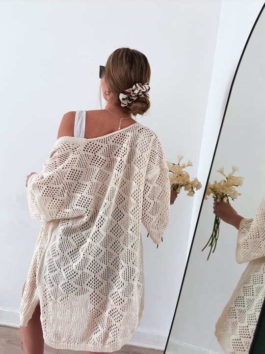 Kimono Calado Hilo de Algodón - Imagen 2
