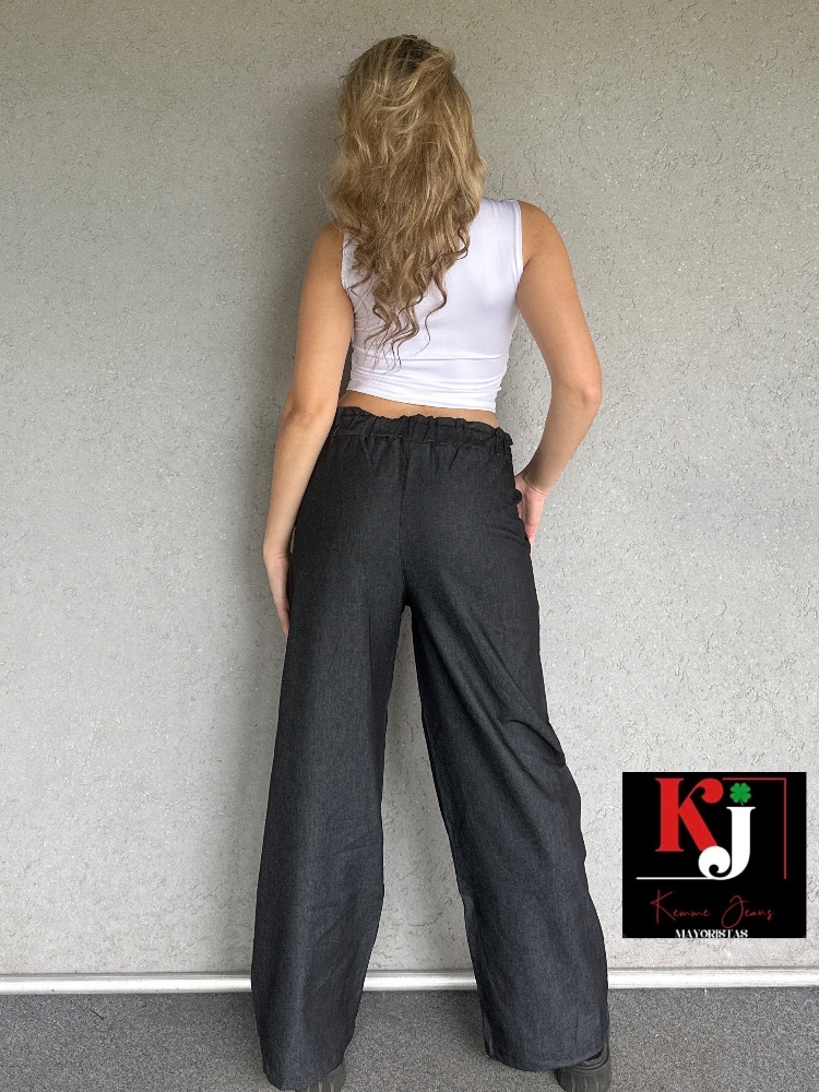 Palazo Negro Jeans - Imagen 5