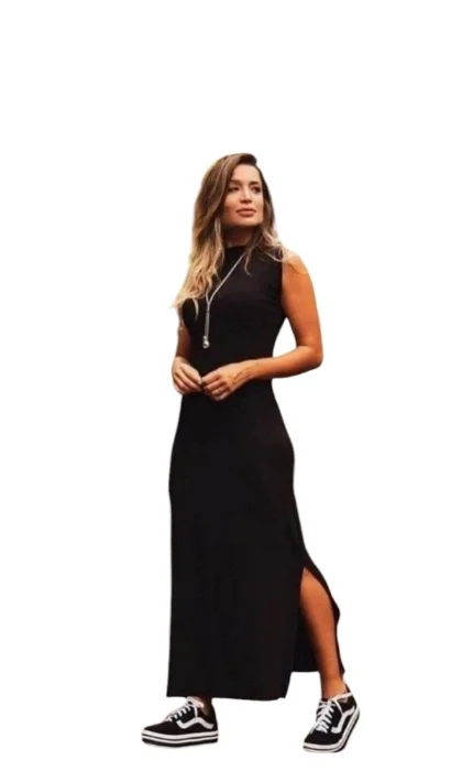 Vestido Largo Liso
