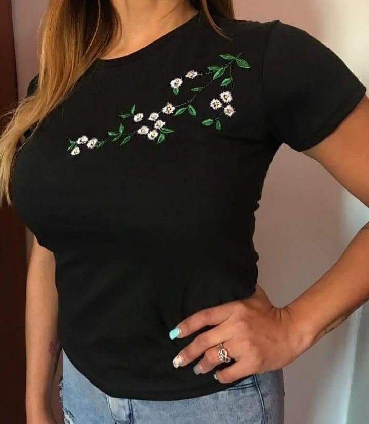 Remera Bordada de Dama - Imagen 2