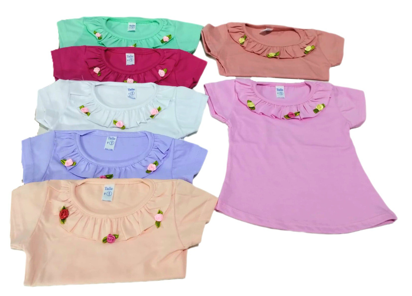 Remera Algodón Peinado Flor - Imagen 3