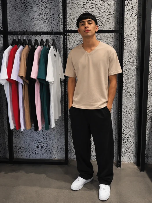 Remeras Escote V Hombre