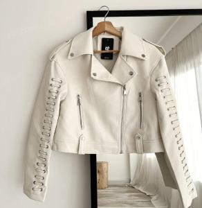 Campera Cuero Chaqueta Yd Over Size Negra Trenzada la Tienda de Yuyu Lty - Miniatura 2