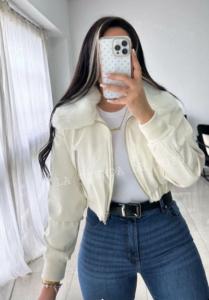 Campera Cuero Chaqueta Yd Corta Peluche Desmontable la Tienda de Yuyu Lty - Miniatura 2