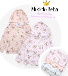 Campera Beba Venaditos Algodon con Lycra