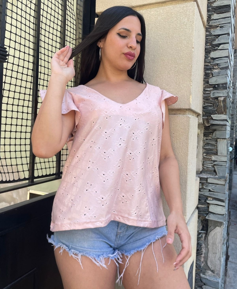 Musculosa/ Naty  de Broderi  con  Gliter - Imagen 3