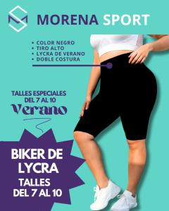 Biker de Lycra Talles Especiales