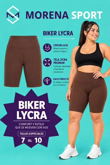 Biker de Lycra Talles Especiales