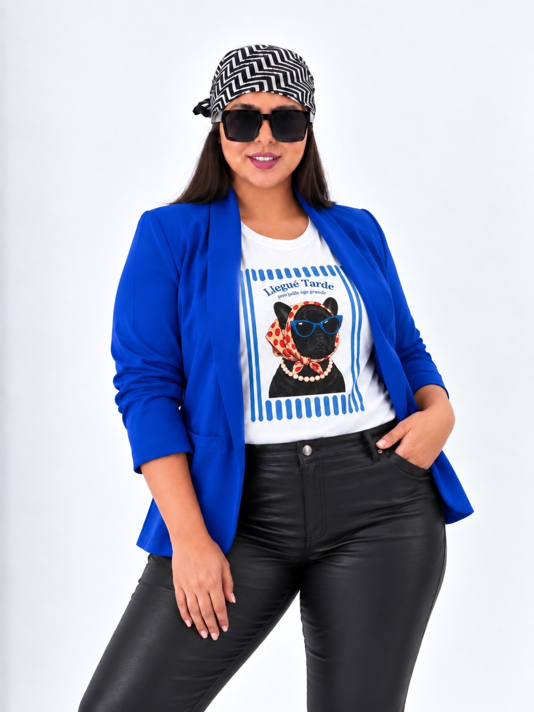 Blazer Crep Talle Especial - Imagen 2