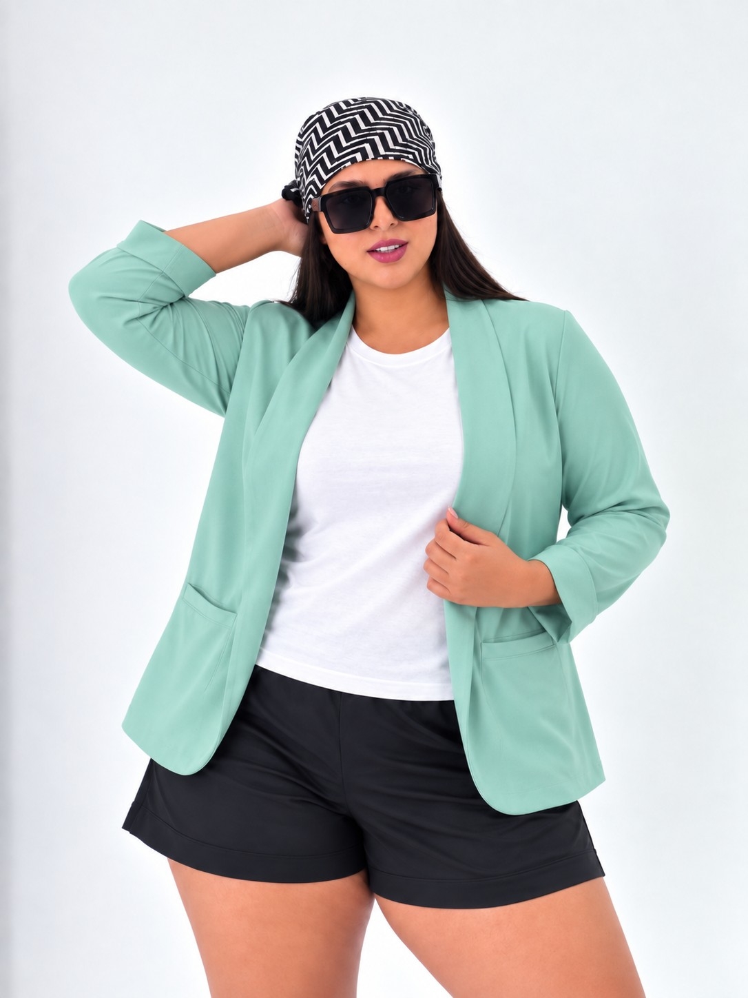 Blazer Crep Talle Especial - Imagen 5